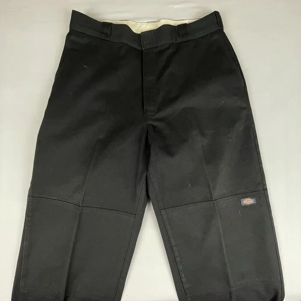 Dickies Double Knee Work Pants Men’s 34x33 Black Menswear Streetwear Urban